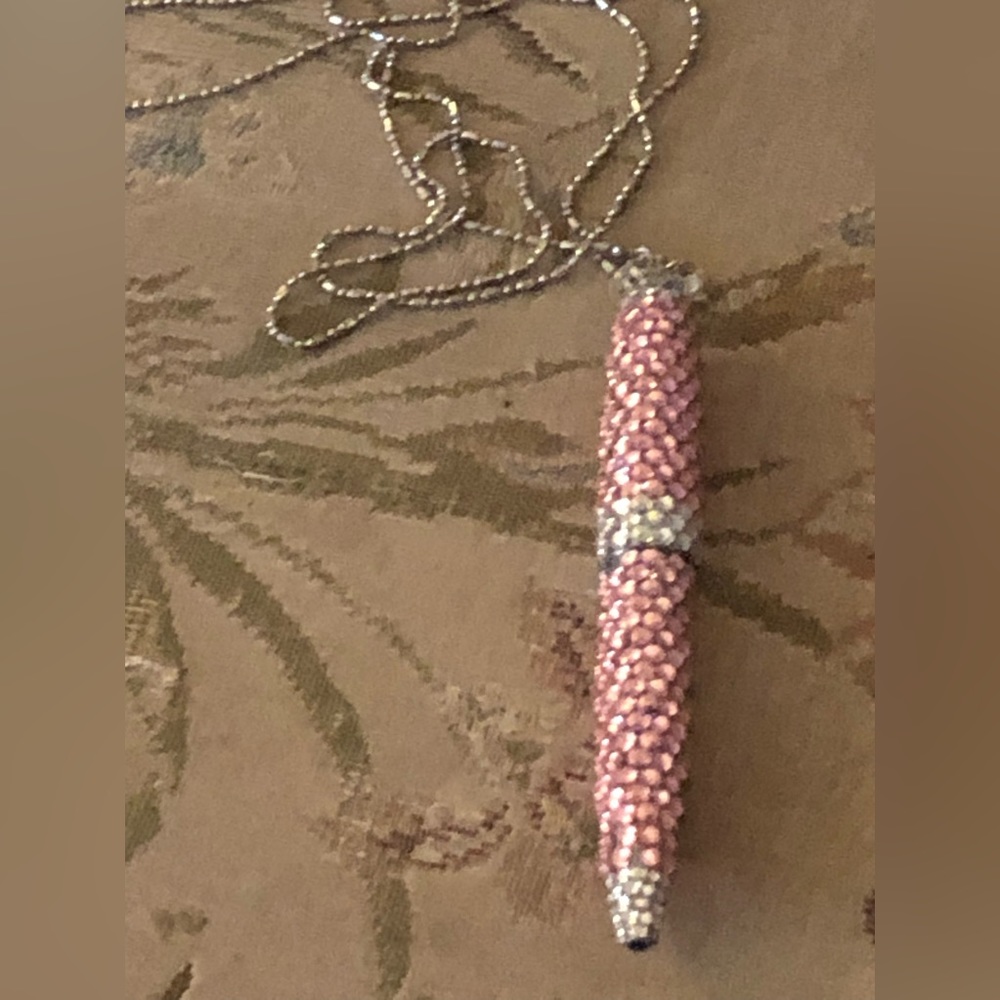 Cupcakes & Cartwheels Rhinestone Pen Necklace - 591 $35 or $30’w/offer